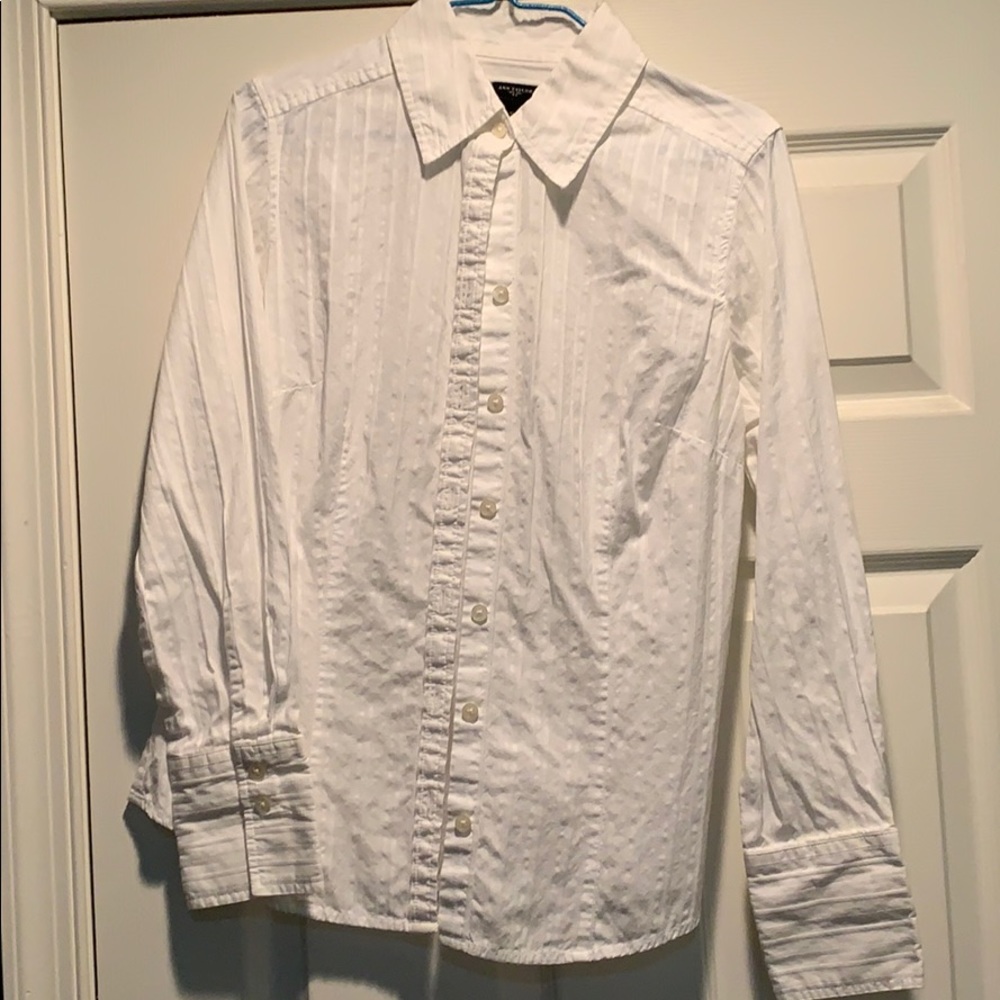 Ann Taylor blouse. Yoke back,  2 button sleeves.